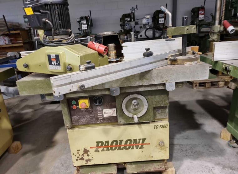 PAOLONI TC1200 Spindle Moulder with feeder and guide