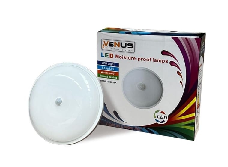 VENUS 60 x Ceiling lamp (round) with sensor -20W - 6500K Cold white