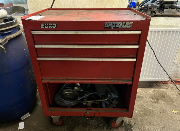 WATERLOO workshop trolley with contents